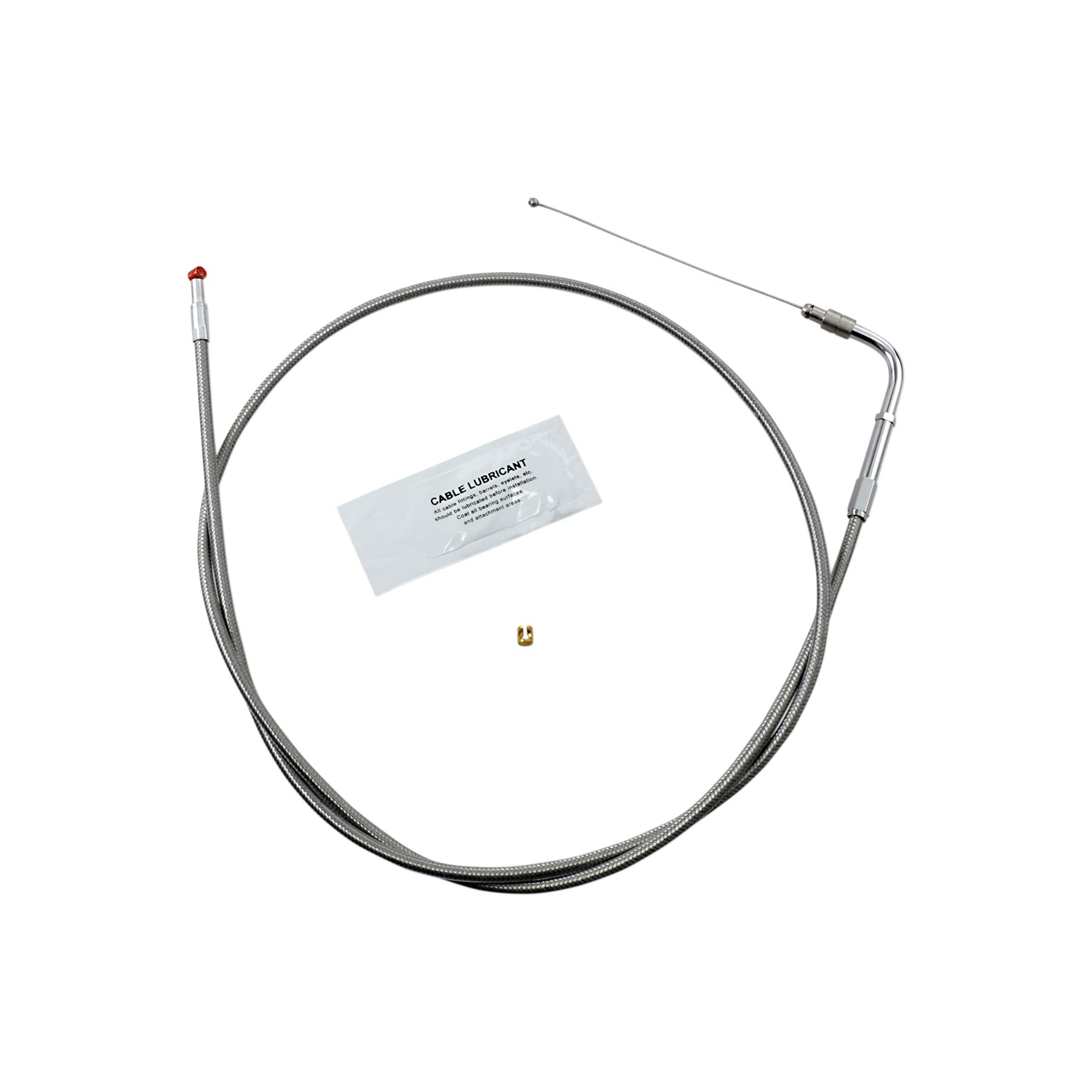 Barnett Stainless Steel Throttle Cable For Harley Touring 2002-2006