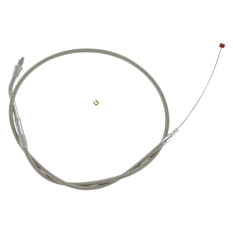 Barnett Stainless Steel Throttle Cable For Harley Sportster 1988-1995 Stock