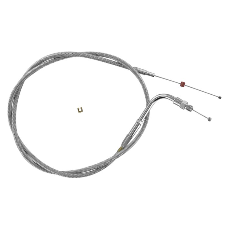 Barnett Stainless Steel Throttle Cable For Harley FXSTS 1990-1995