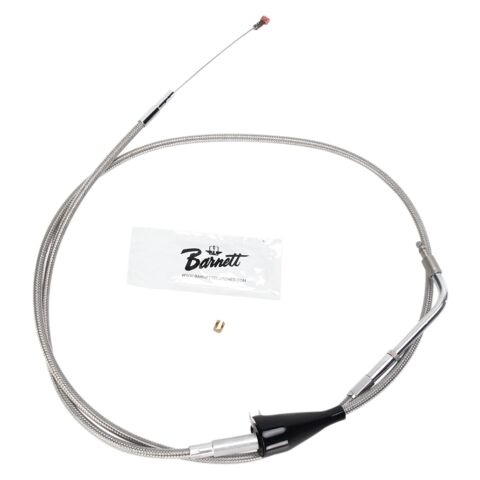 Barnett Stainless Steel Idle Cable For Harley Touring With Cruise