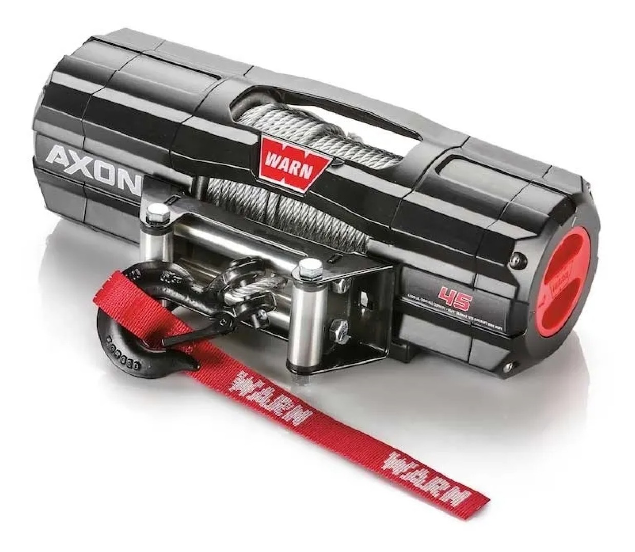 WARN Axon 45-S ウインチ 4,500 lb Warn AXON 45-S Synthetic Powersports Winch, 4500 lb., 101140