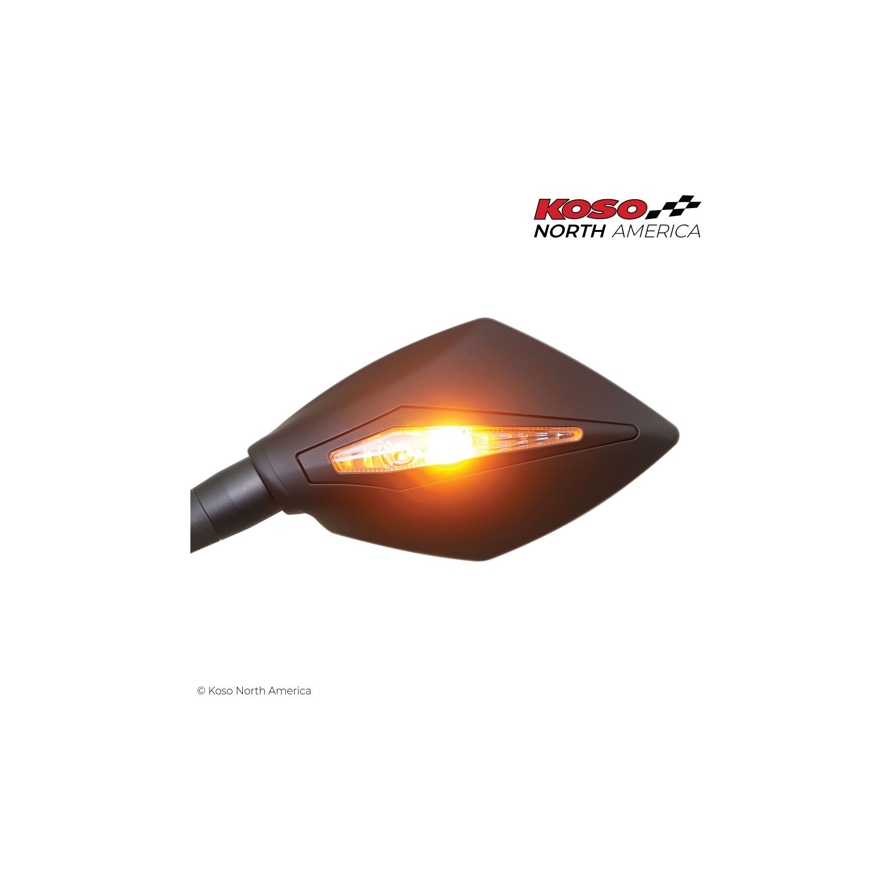 Koso Apex Mirrors with Integrated Turn Signals
