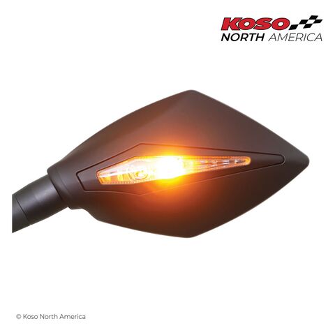 Koso Apex Mirrors with Integrated Turn Signals