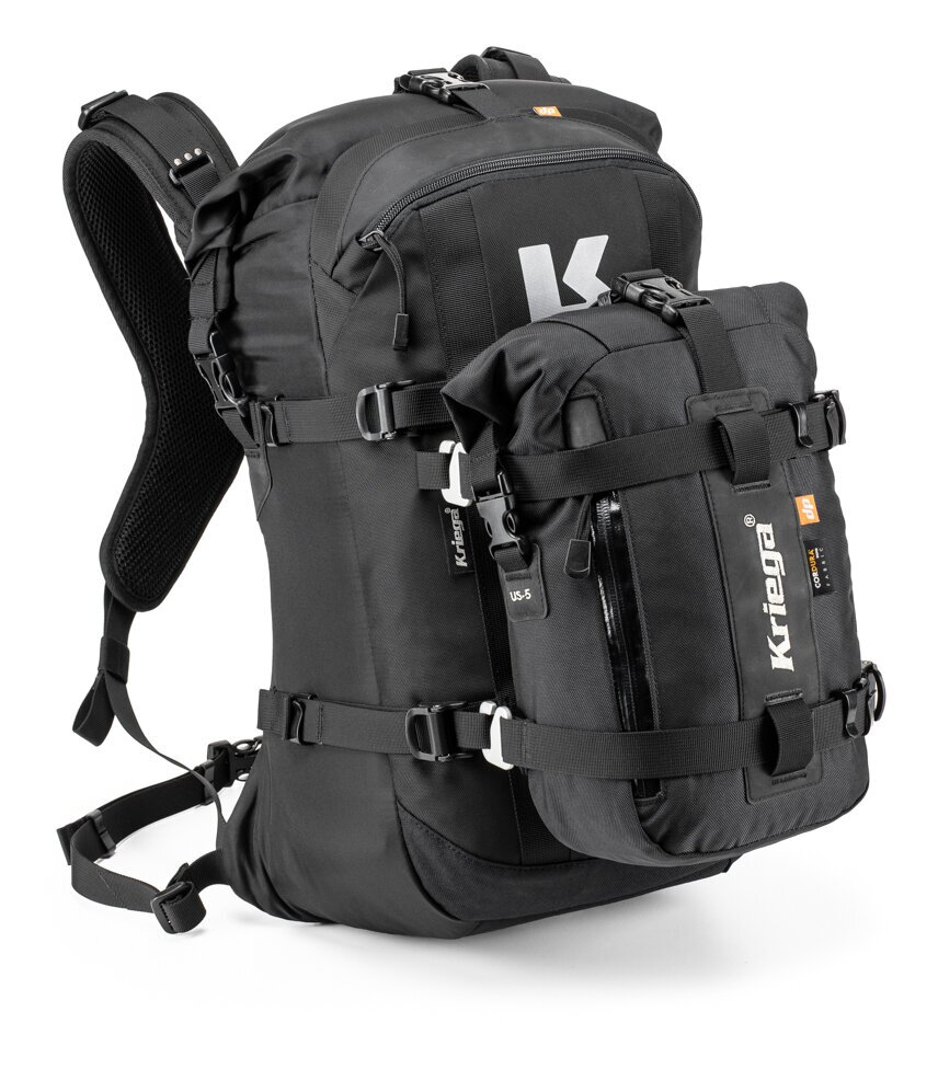 kriega R22 ブラックバックパック Kriega R22 Backpack - RevZilla