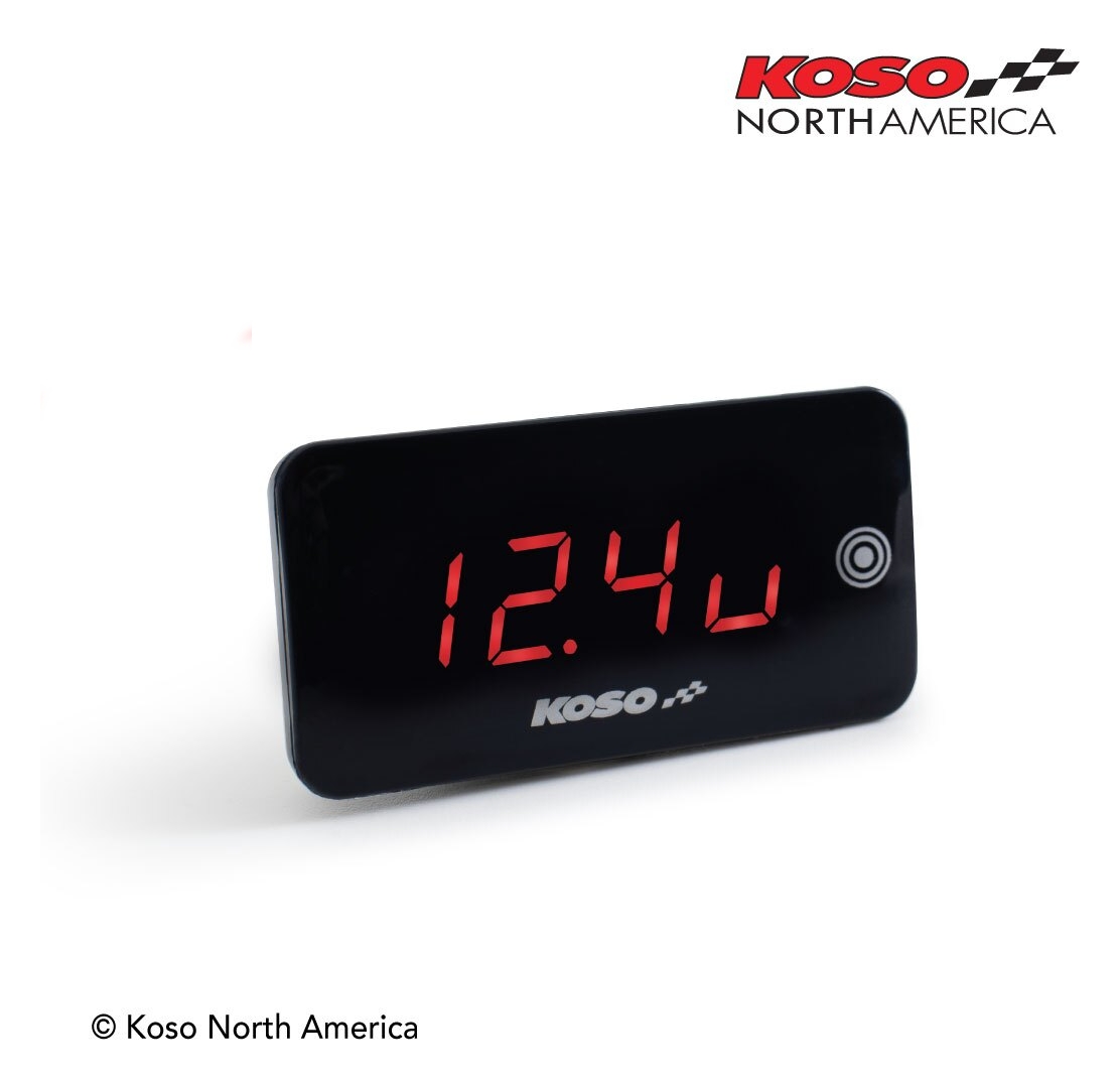 Koso Digital Super Slim Touchscreen Volt / Temperature Meter N/A