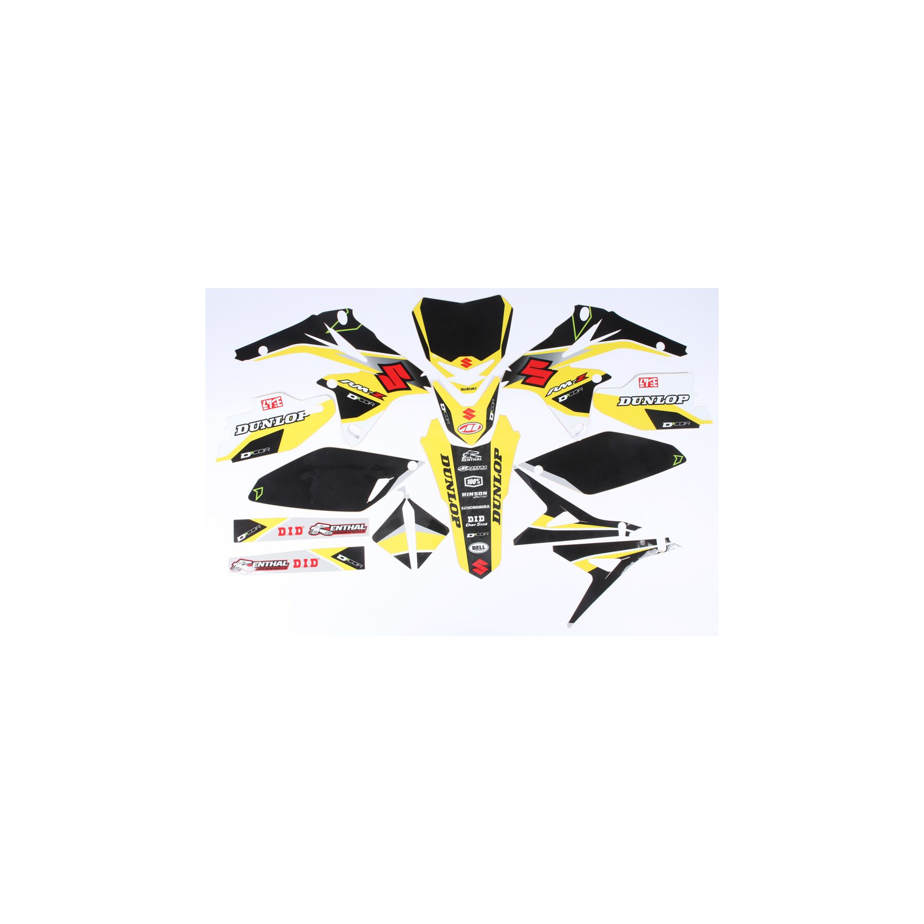D'COR Visuals Raceline Graphics Kit Suzuki RMZ250 / RMZ450 2008-2017