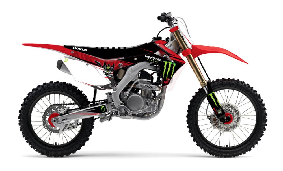D'COR Visuals Monster Energy Graphics Kit Honda CRF250R / CRF450R 2009