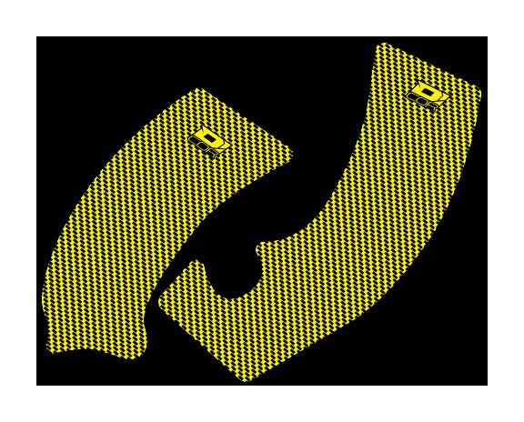 D'COR Visuals Frame Grip Tape Suzuki RMZ250 2010-2018 N/A