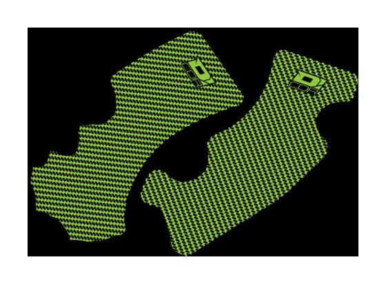 D'COR Visuals Frame Grip Tape Kawasaki KX250 / X / KX450 / X / SR 2019-2024 N/A