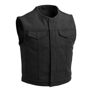 grey motorcycle vest