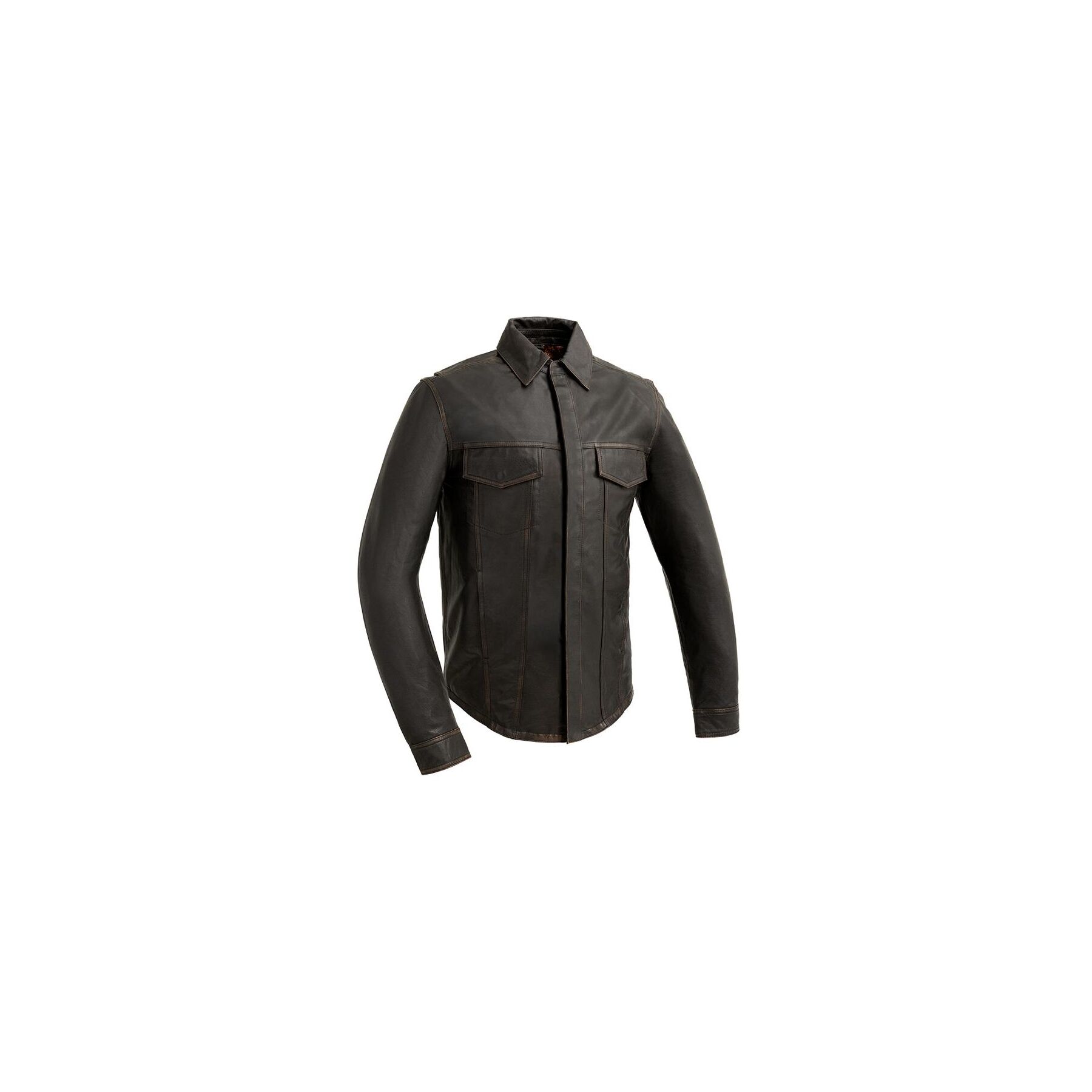 First Manufacturing Maduro Leather Riding Shirt