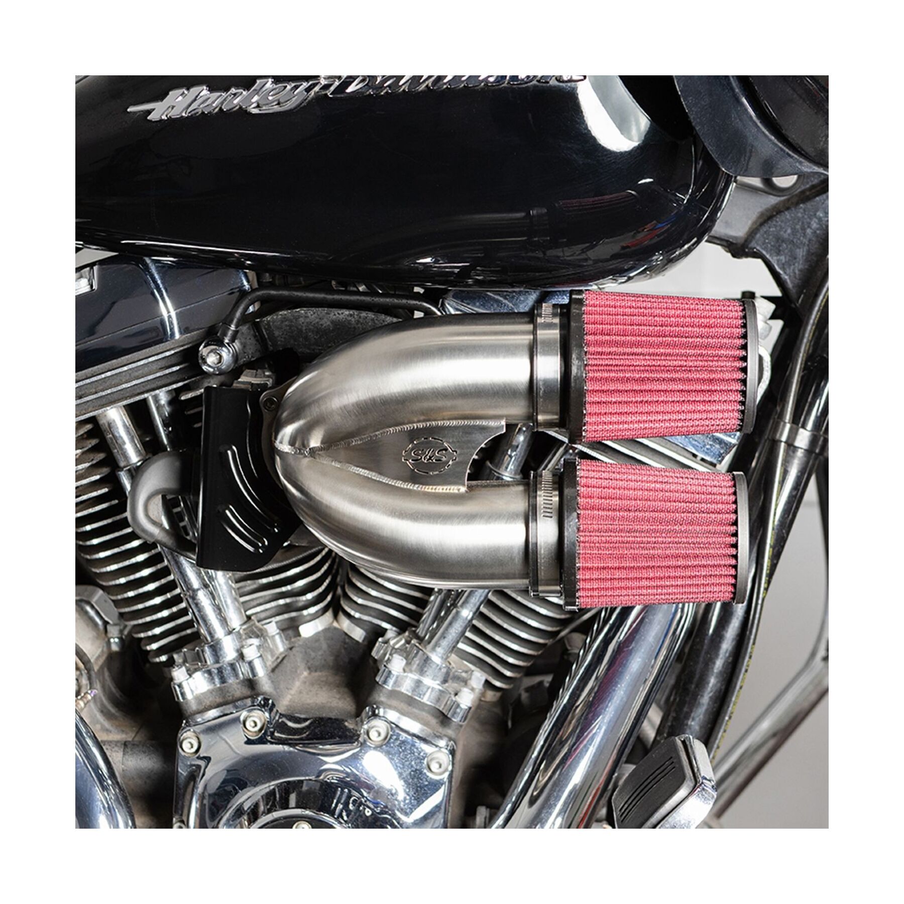 S&S Cycle Tuned Induction Air Cleaner Kit For Harley Twin Cam 2008-201