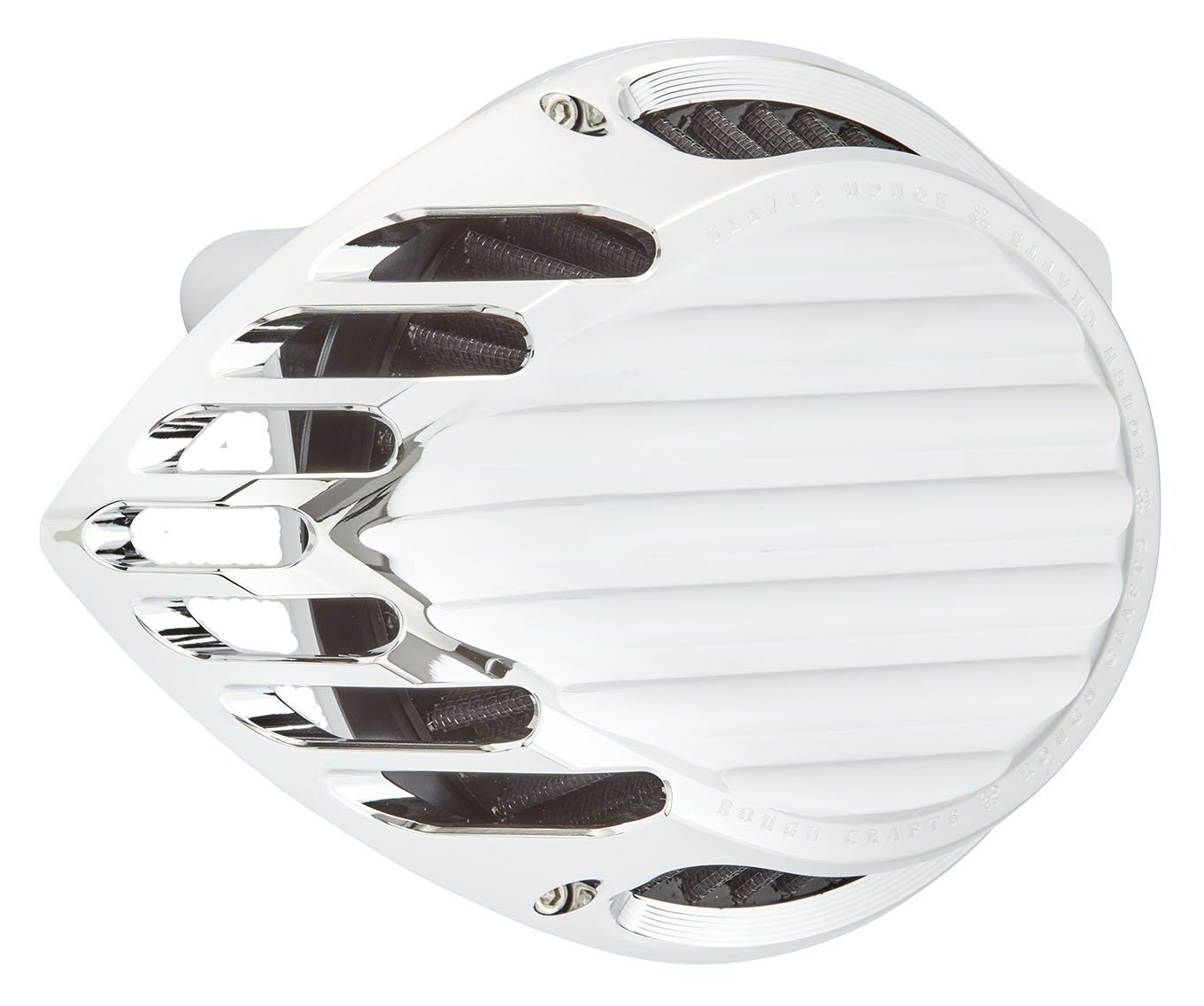 Rough Crafts Finned Air Cleaner For Harley Sportster 1991-2022 N/A