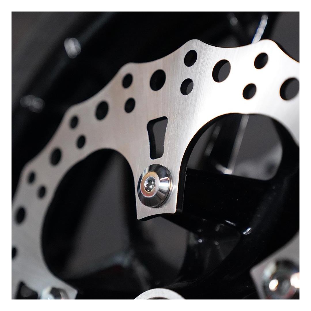 5PCS Chrome Front Disc Brake Rotor TORX Bolts For Harley Davidson Touring Dyna 928812 - View #2