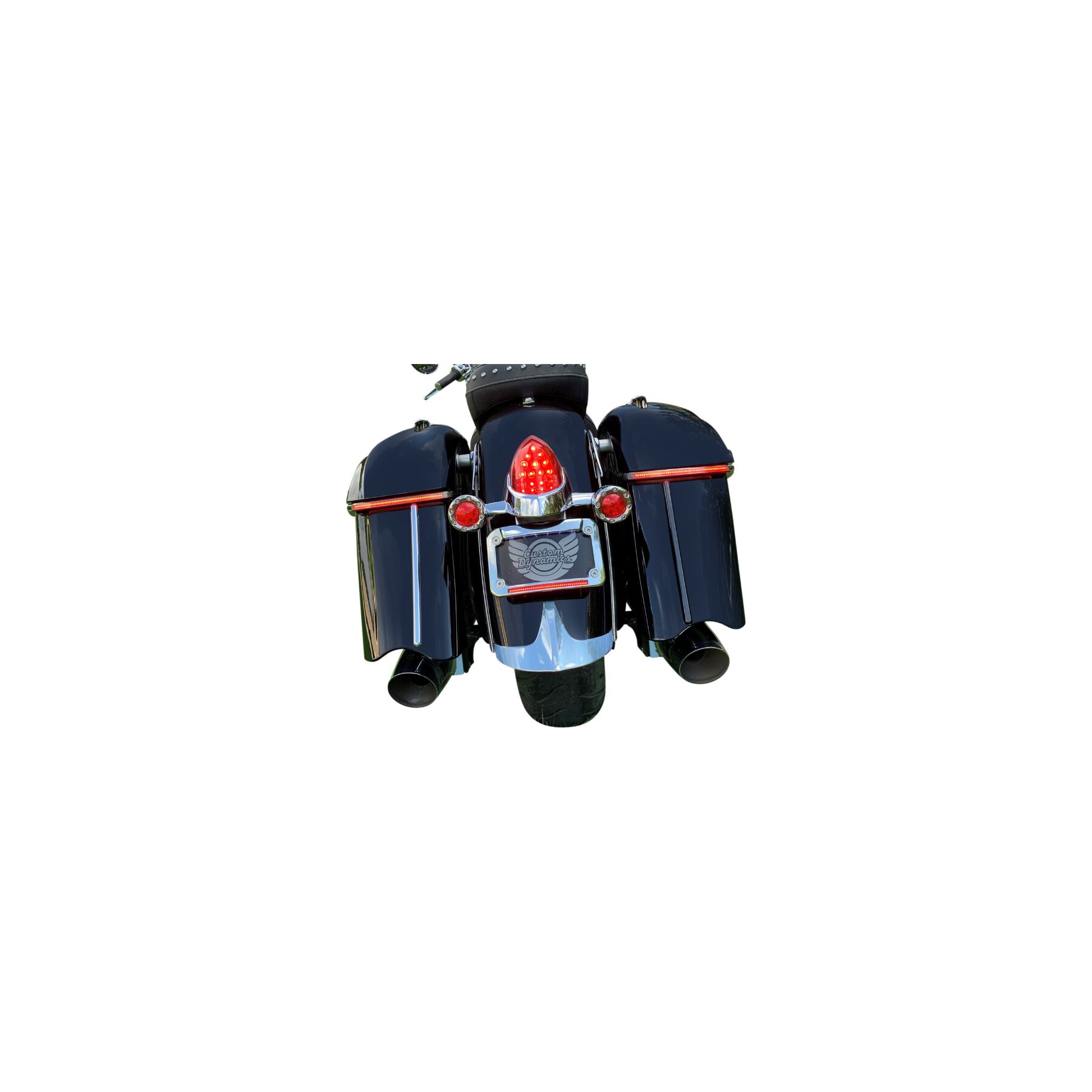 Custom Dynamics Dual Intensity Low Profile Saddlebag Lights For Indian