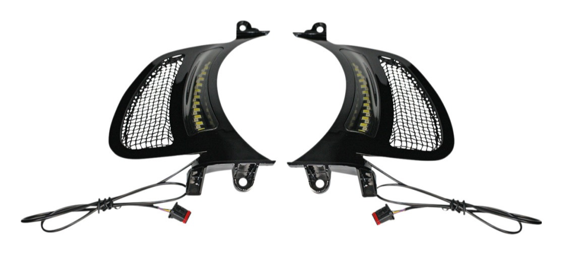 Custom Dynamics Dual Function LED Vent Insert For Harley Road Glide 2015-2025 N/A