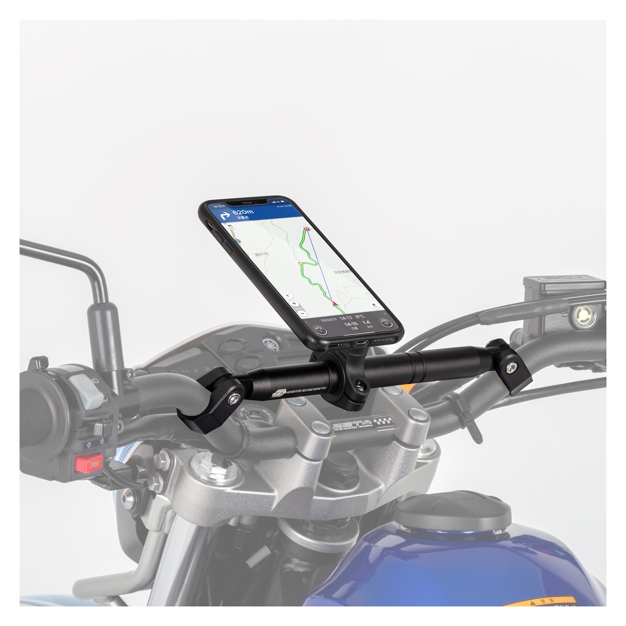 Zeta Explorer Lenker T-1 Motorradlenker Schwarz, 775mm Breit, Für Touring-Motorräder Mit 7/8" Schaft