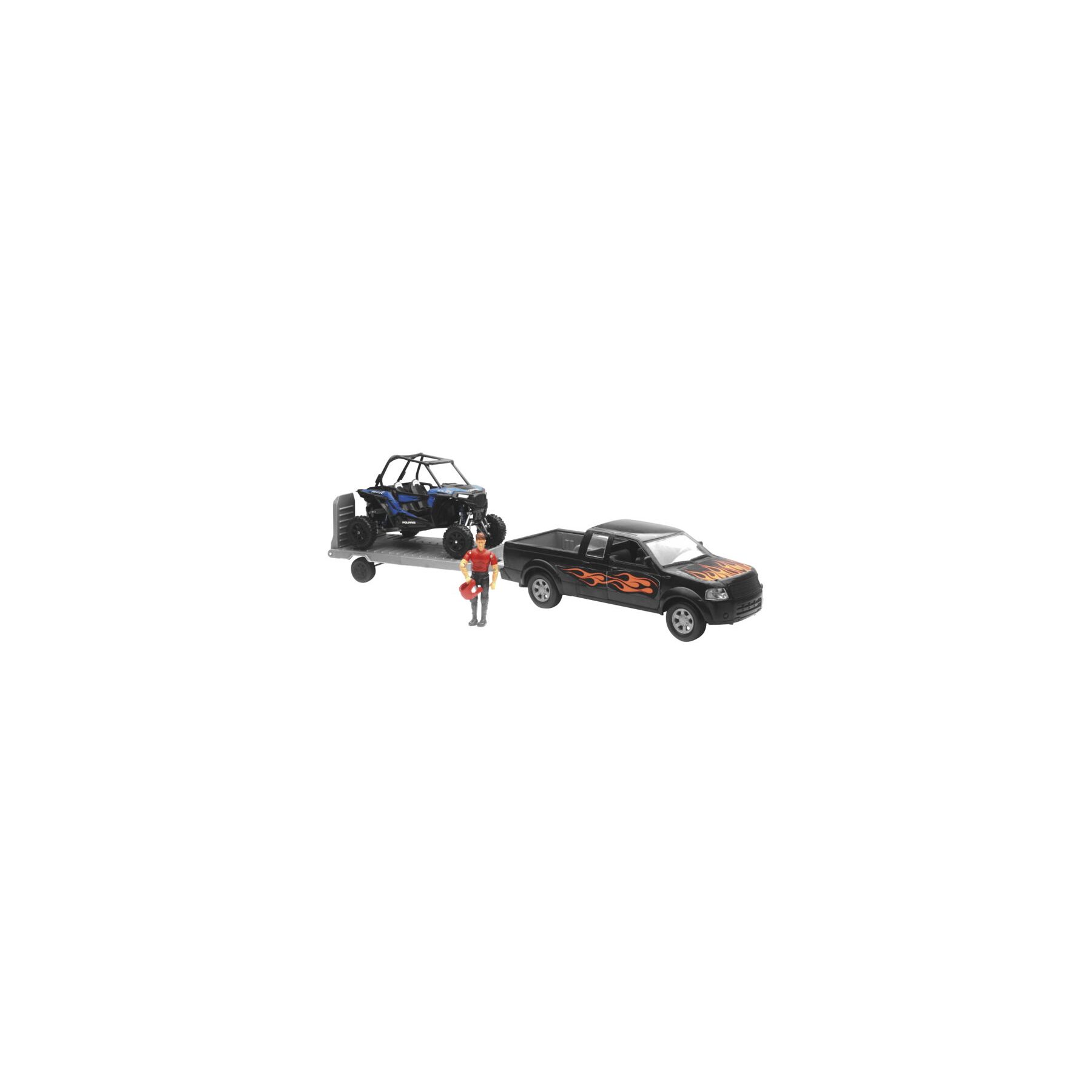 New Ray Toys Truck with Polaris RZR XP 1000 1:18 Model