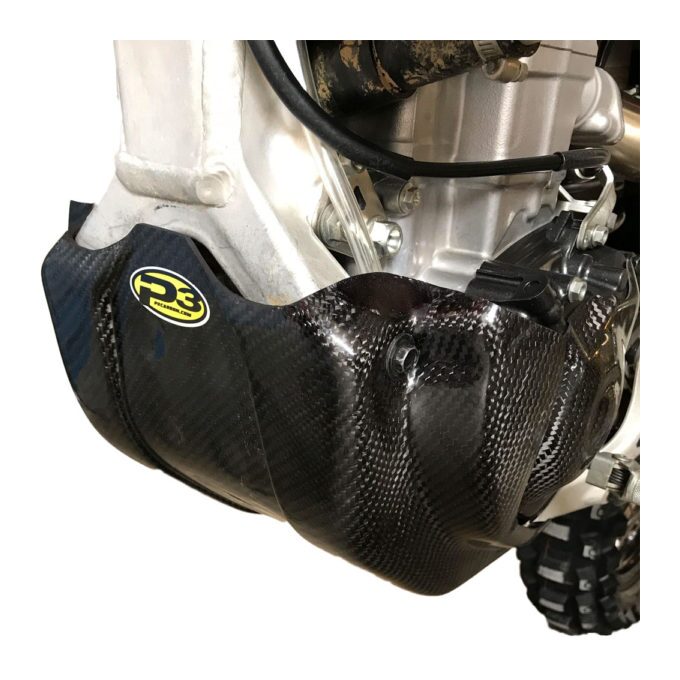 P3 Carbon Fiber Enduro Skid Plate Honda CRF250R / RX / CRF450R / RX