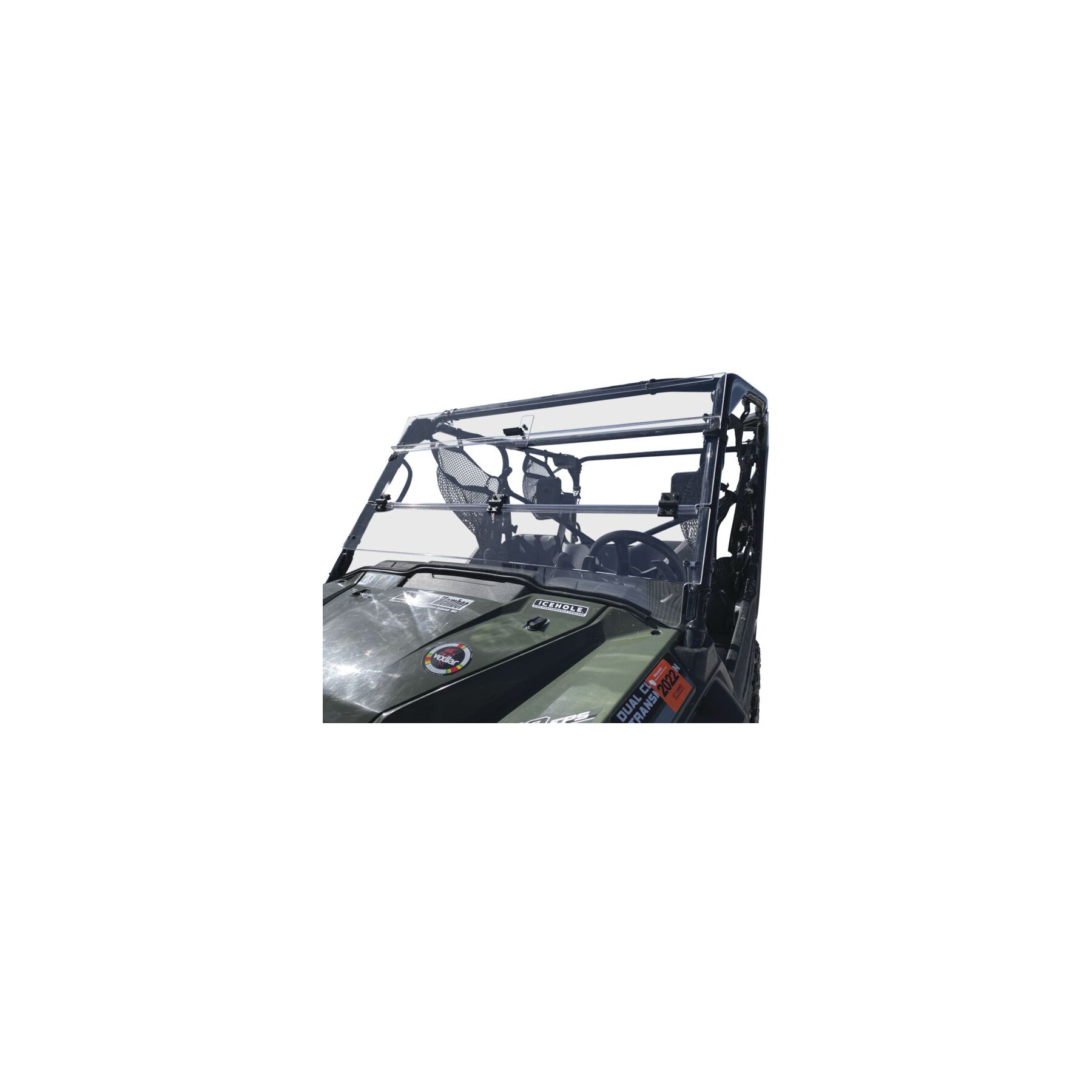 Quad Boss Windbreak Folding Windshield Honda Pioneer 1000 2016-2024