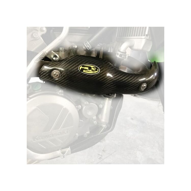P3 Carbon Fiber Heat Shield Kawasaki KX450F 2013-2018