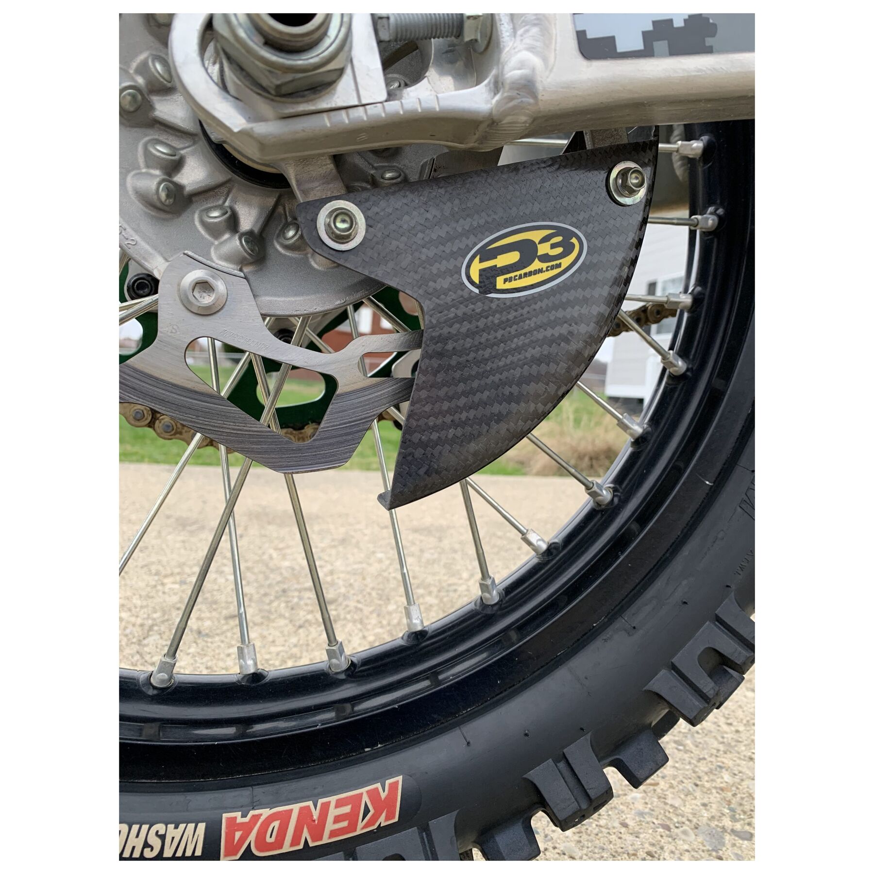 P3 Rear Disc Guard Kawasaki KX250 / F / X / KX450 / F / X / SR 2009-20