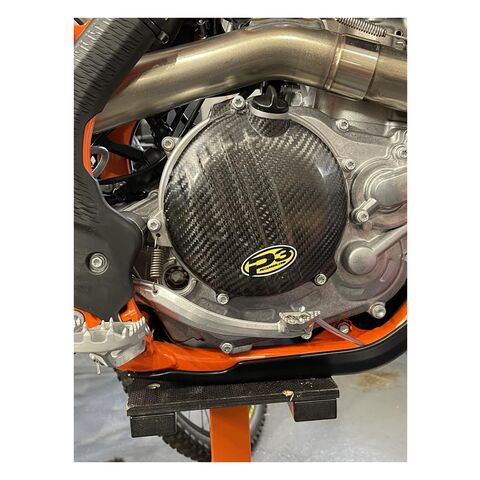 P3 Carbon Fiber Clutch Cover Protector KTM 450cc-500cc 2015-2022