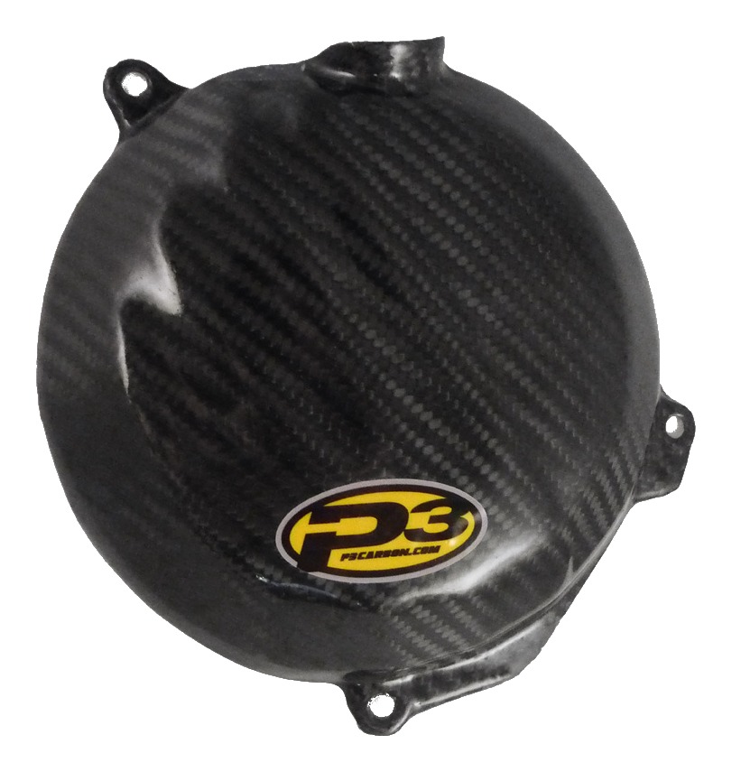 P3 Carbon Fiber Clutch Cover Protector KTM 250cc350cc 20152022 RevZilla