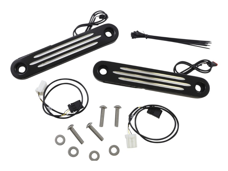 Custom Dynamics ProBEAM V2 LED Front Turn Signal Strips For Harley Touring 1996-2025 N/A