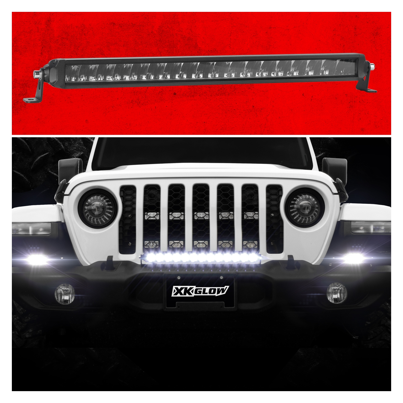 XKGlow Razor Auxiliary High Beam SAE Light Bar 20"
