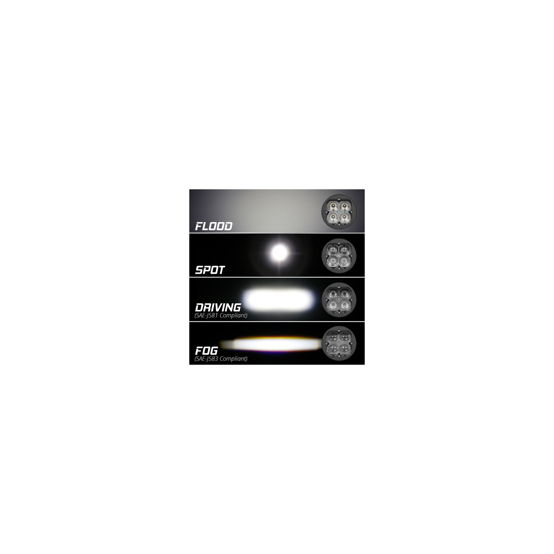 XKGlow Round RGB Pod Light Pair