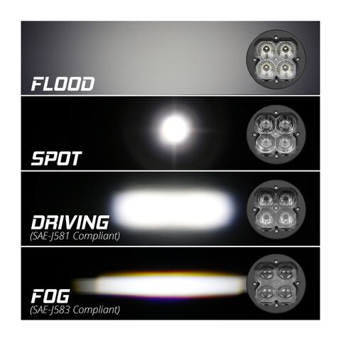 XKGlow Round RGB Pod Light Pair