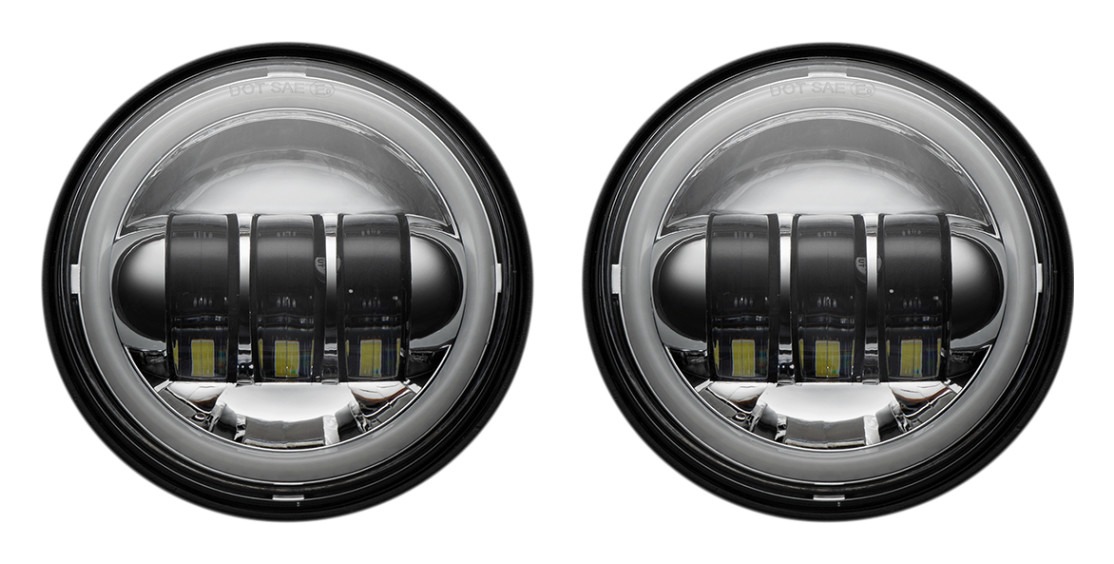 Custom Dynamics ProGlow 4.5" Passing Lamp For Harley Touring / Softail 2005-2025 N/A