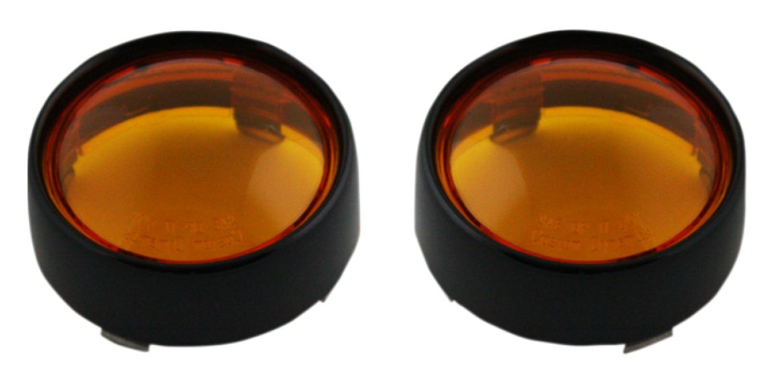 Custom Dynamics ProBEAM Bullet Turn Signal Lens With Bezel Amber