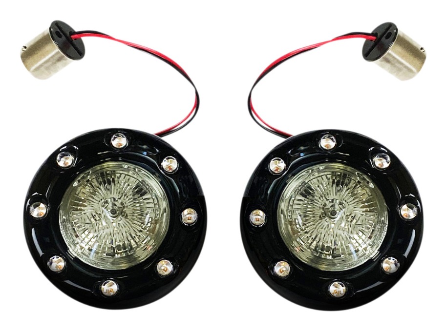 Custom Dynamics ProBeam Bullet Ringz Rear Turn Signals For Harley 2000-2025 Smoke