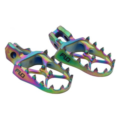 Flo Motorsports Stainless Foot Pegs - RevZilla