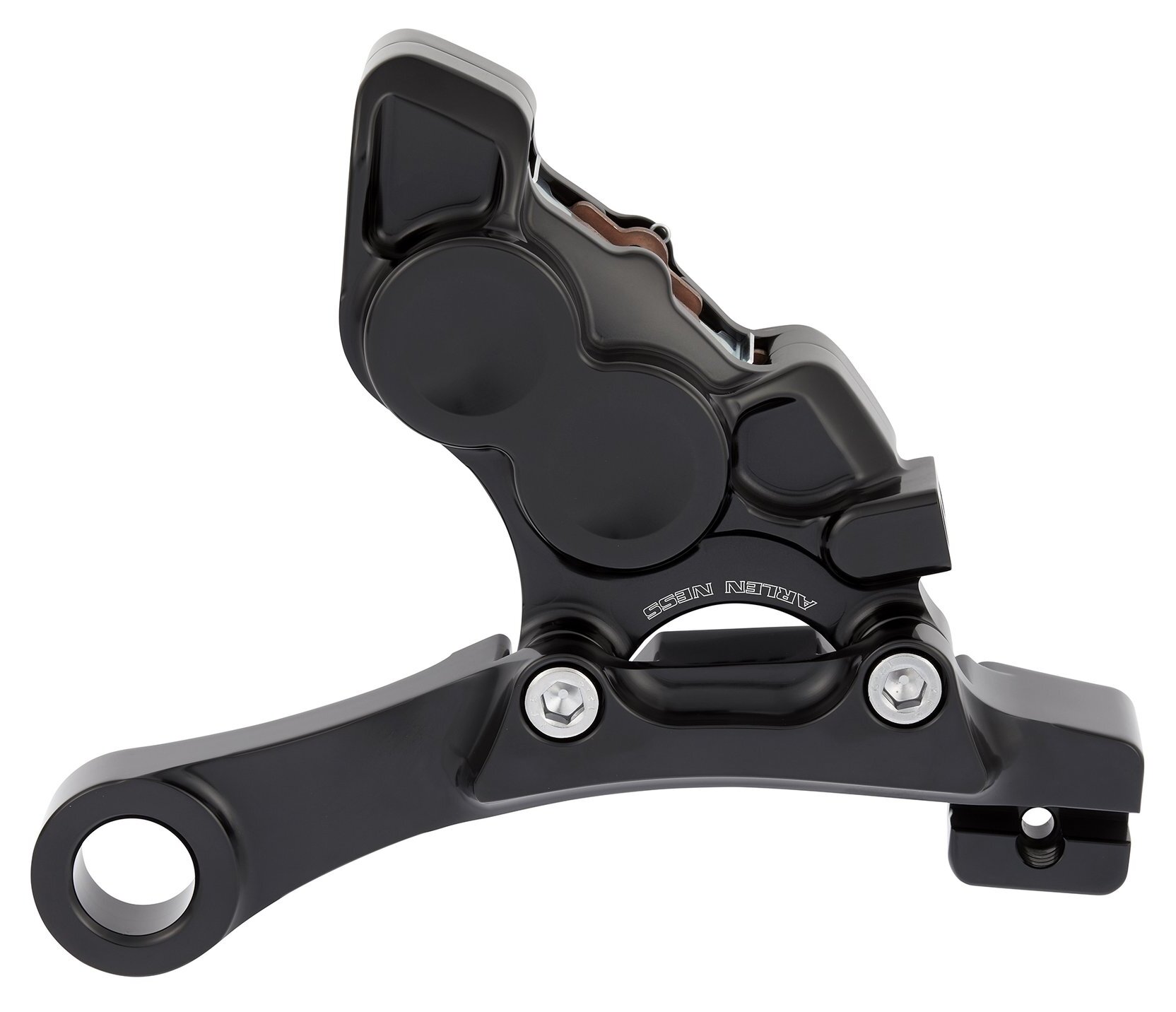 Arlen Ness Rear 4 Piston Caliper & Bracket Kit For Harley Dyna 2008-2017 N/A