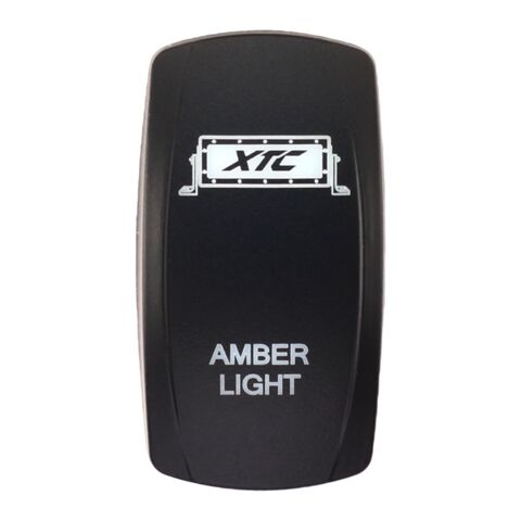 XTC Power Products Dash Switch Rocker Face - Amber Light Bar
