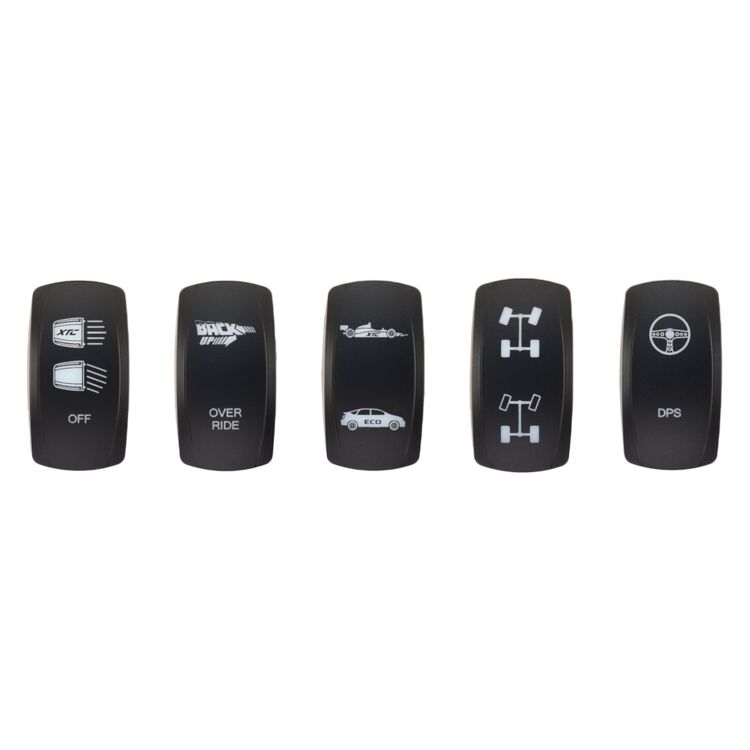XTC Power Products Dash Switch Rocker Face - 5 Pack Maverick X3