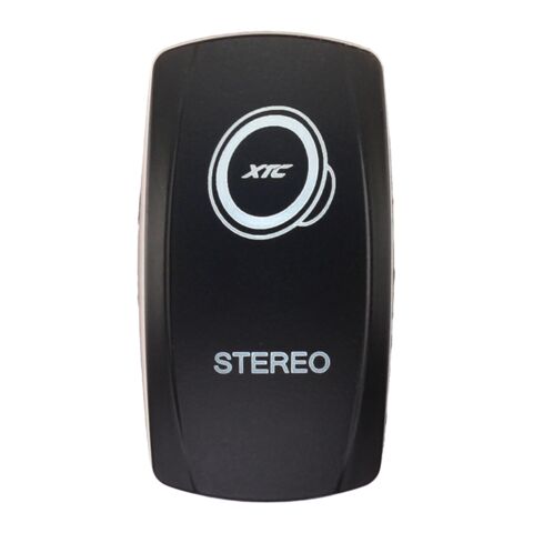XTC Power Products Dash Switch Rocker Face - Stereo