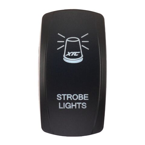 XTC Power Products Dash Switch Rocker Face - Strobe Light