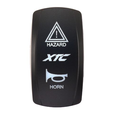 XTC Power Products Dash Switch Rocker Face - Hazard / Horn