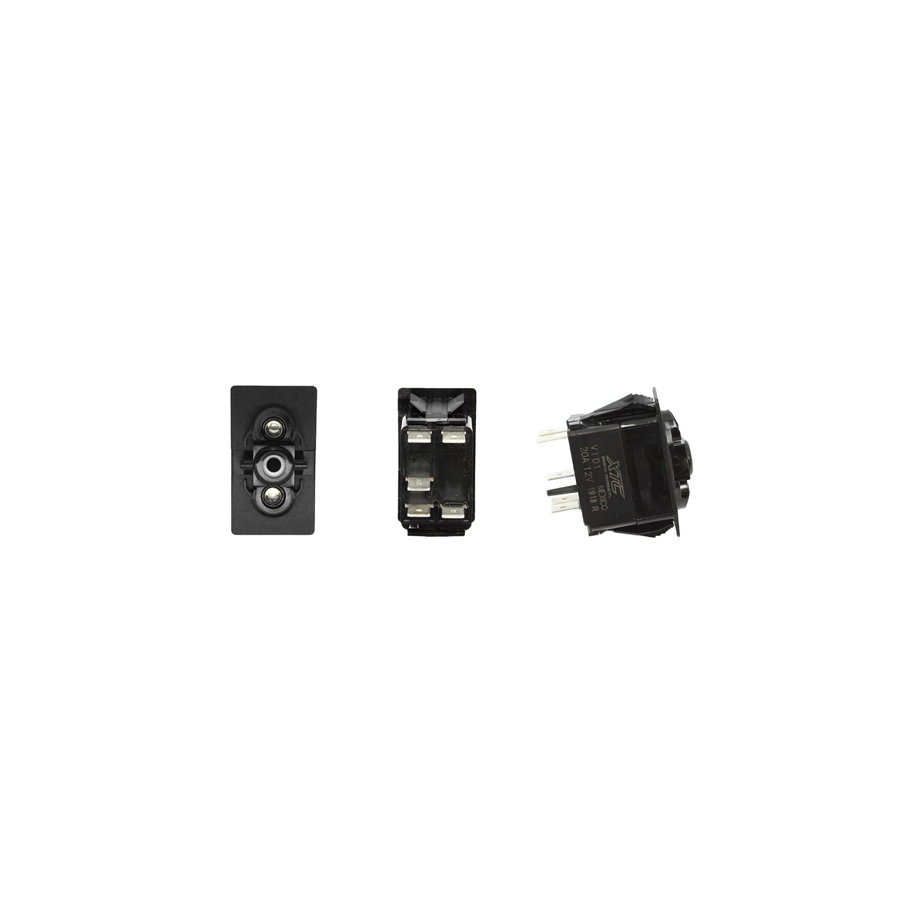 XTC Power Products SPST Carling Rocker Switch with Blue / Blue LEDs