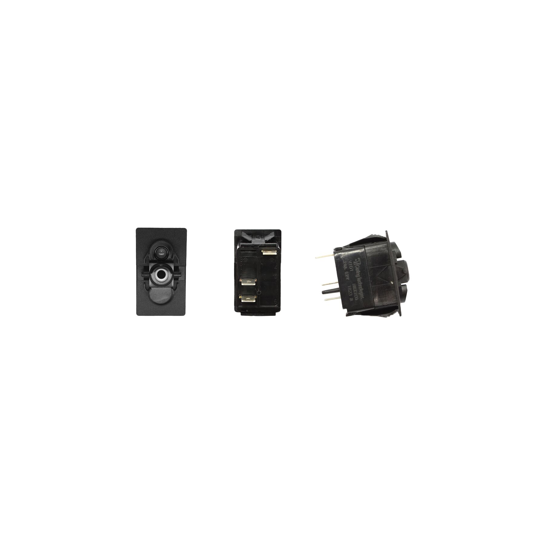 XTC Power Products SPST Carling Rocker Switch with Incandescent Backli
