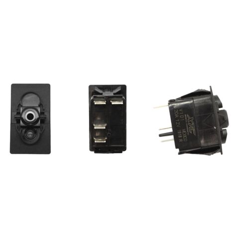 XTC Power Products SPST Momentary Carling Rocker Switch with Blue LED