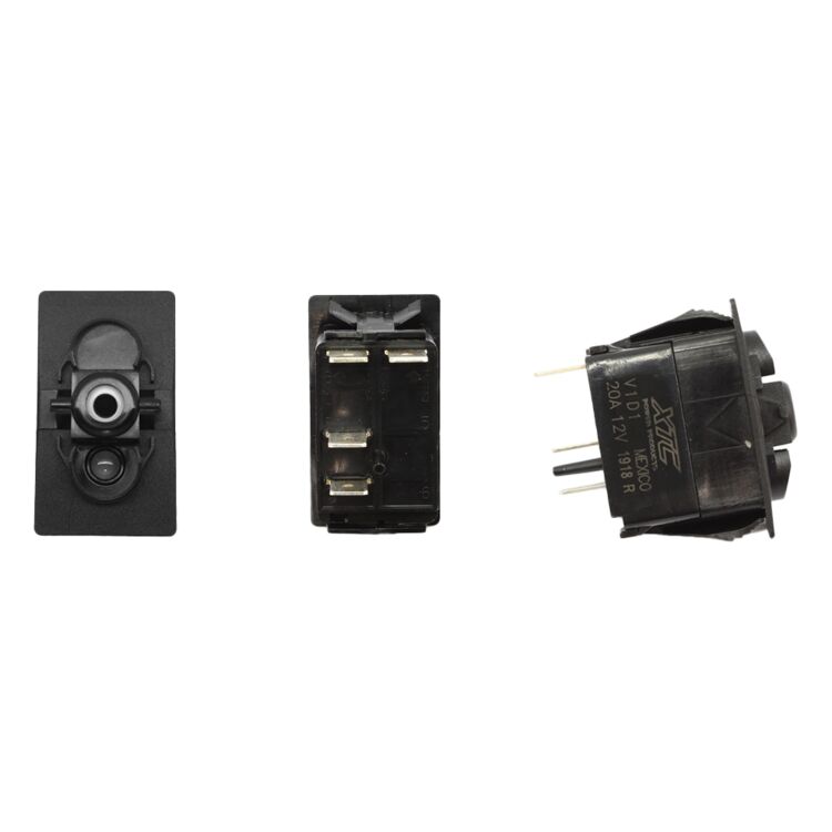 XTC Power Products SPST Momentary Carling Rocker Switch with Blue LED