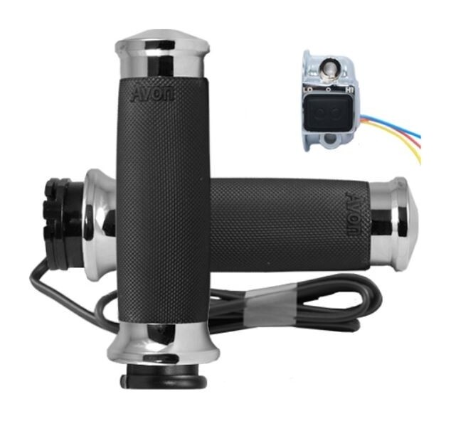 Avon Custom Contour Heated Grips For Harley With Throttle By Wire N/A