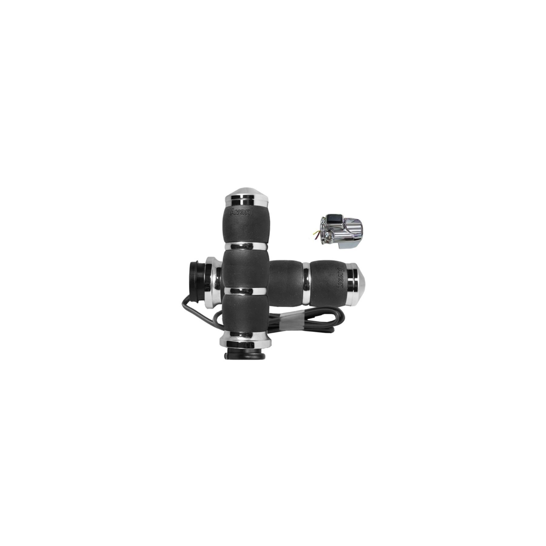 Avon Velvet Air Heated Grips For Harley Road Glide 2015-2024