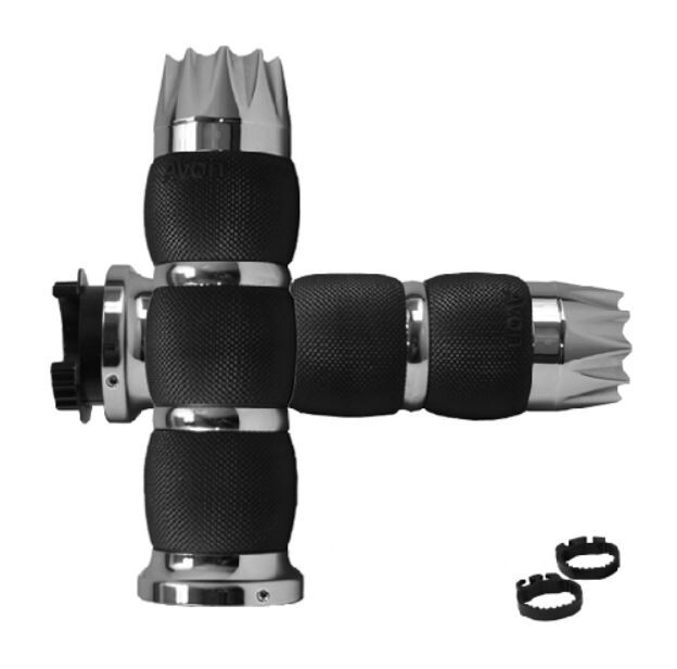 Avon Metric Cruiser Air Cushion Grips Excaliber / Chrome