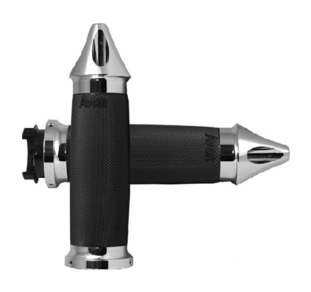Avon Metric Cruiser Custom Contour Grips Spike / Chrome